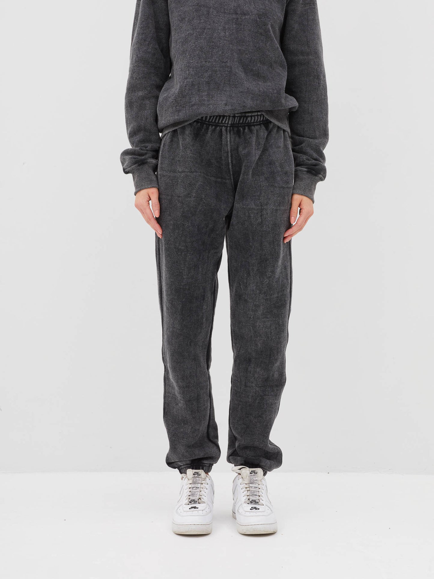 Denim Patch Sweatpants