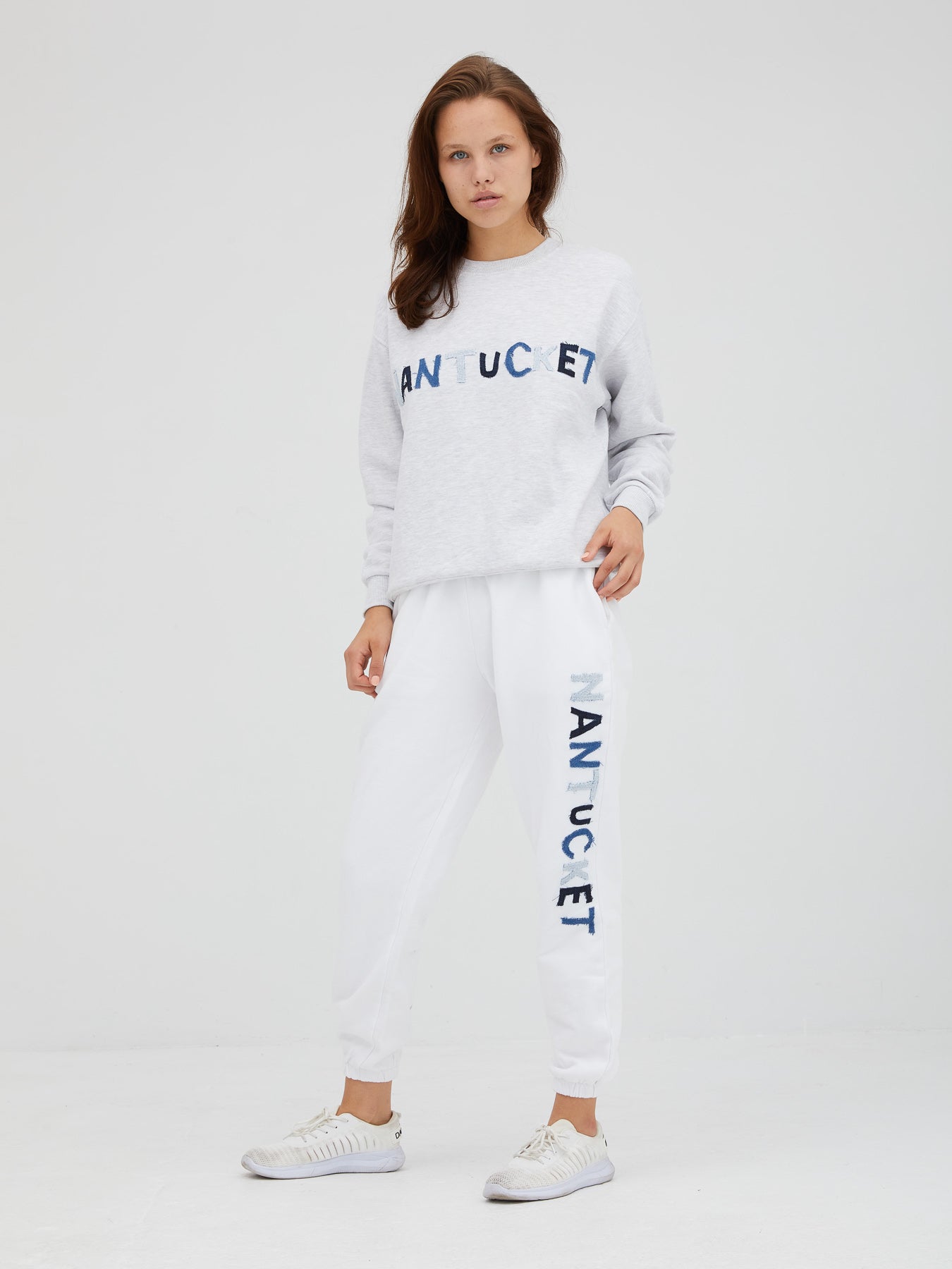 Denim Letter Sweatpants