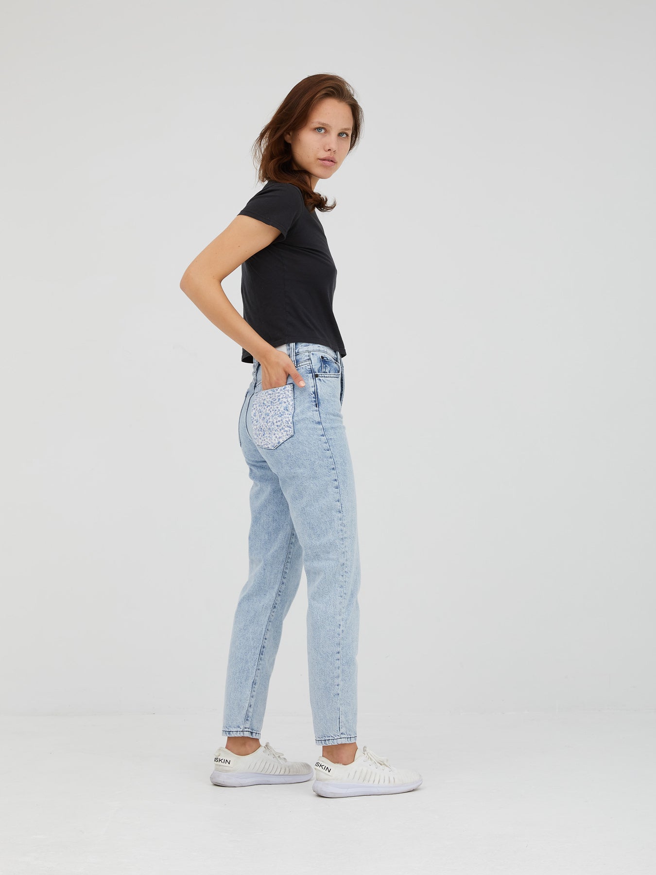Floral Pocket Jean