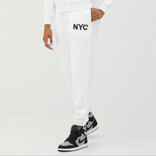 Custom Denim Patch Sweatpants