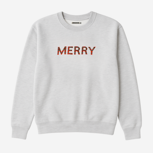 Custom Plaid Patch Sweatshirt