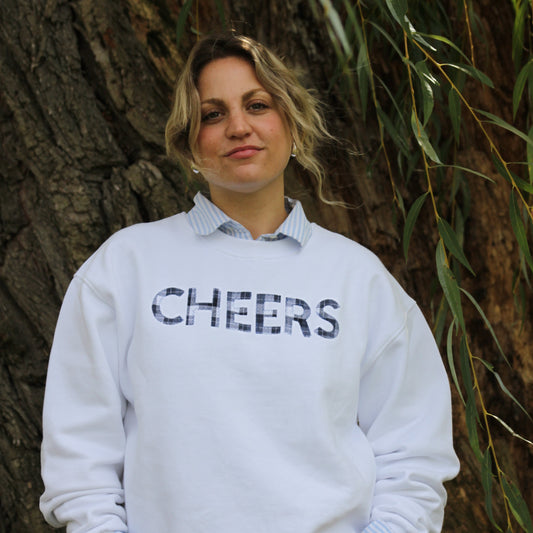 Custom Plaid Patch Sweatshirt