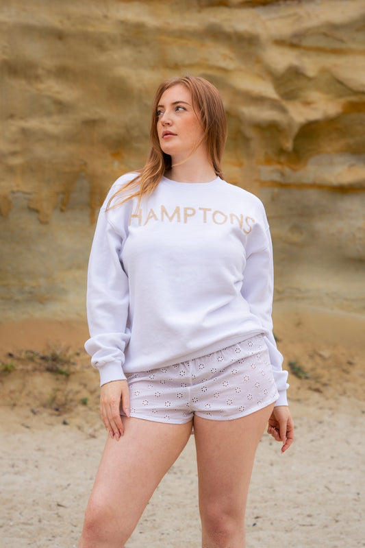 Linen Patch Sweatshirt