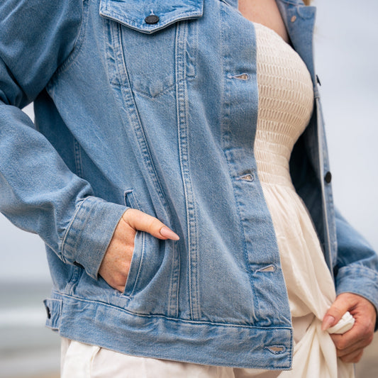 Custom Hand Embroidered Denim Jacket