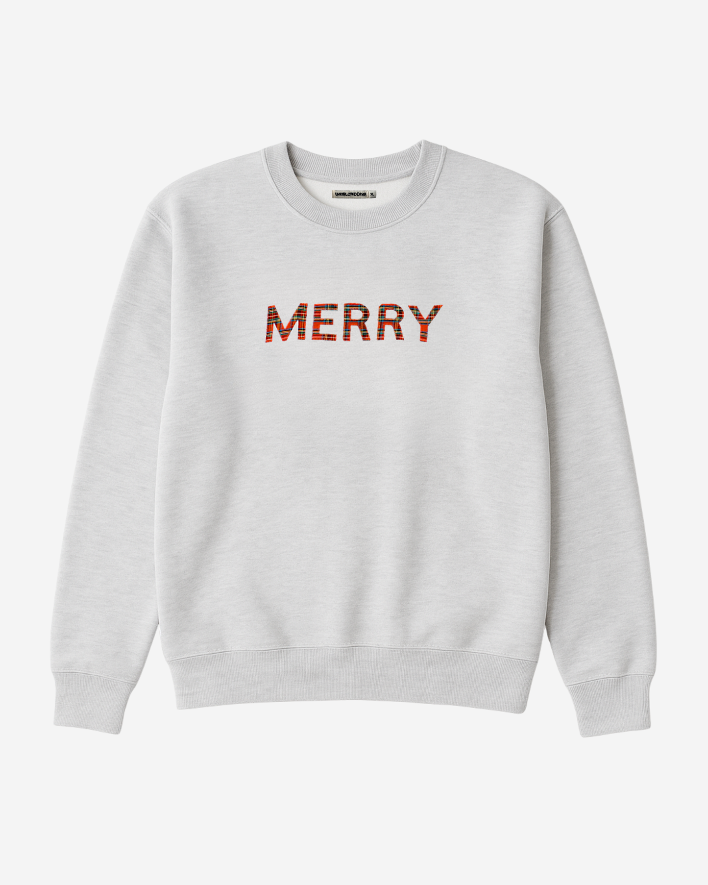 Custom Plaid Patch Sweatshirt