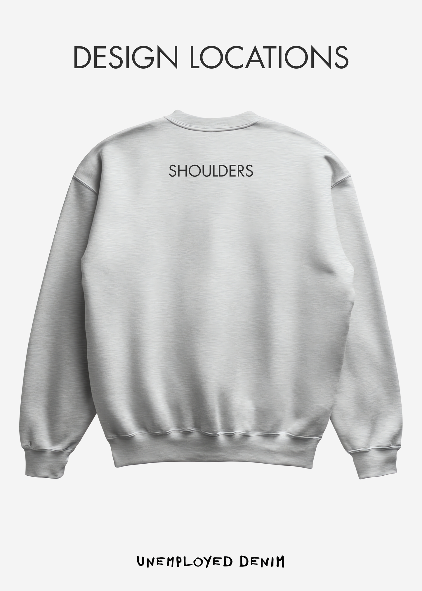 Custom Denim Patch Sweatshirt