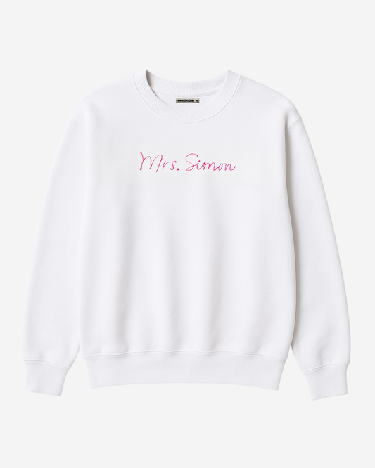 Custom Embroidered Bridal Sweatshirt