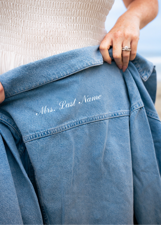 Custom Bridal Denim Jacket