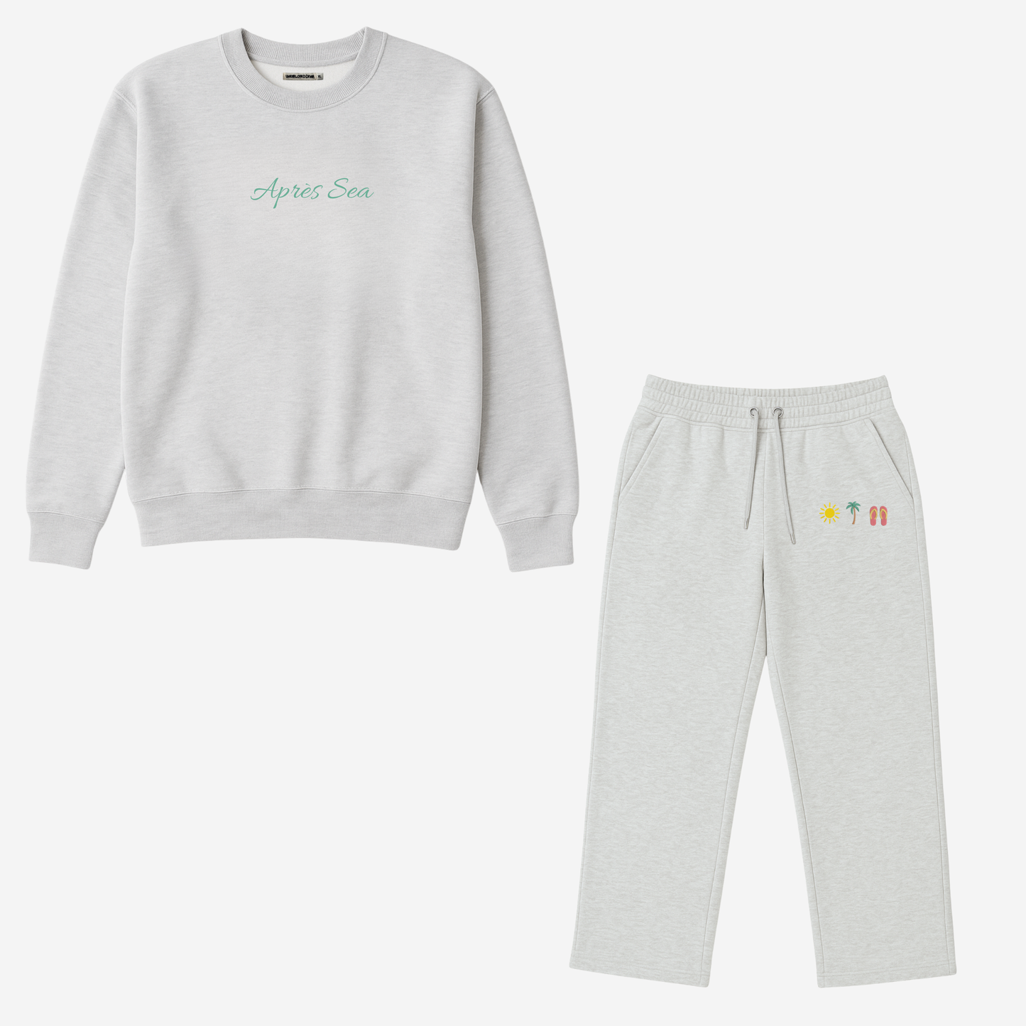 Custom Embroidered Wide Leg Set