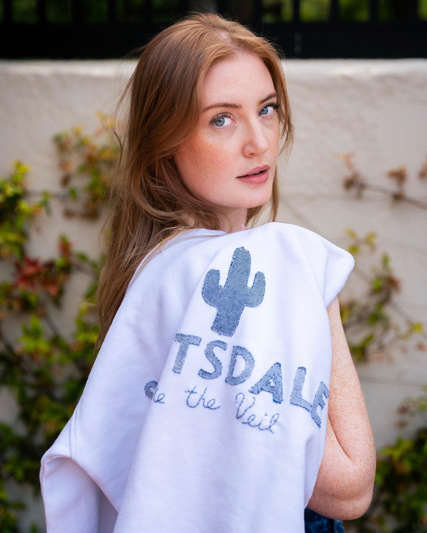 Bridal Patch & Embroidered Sweatshirt