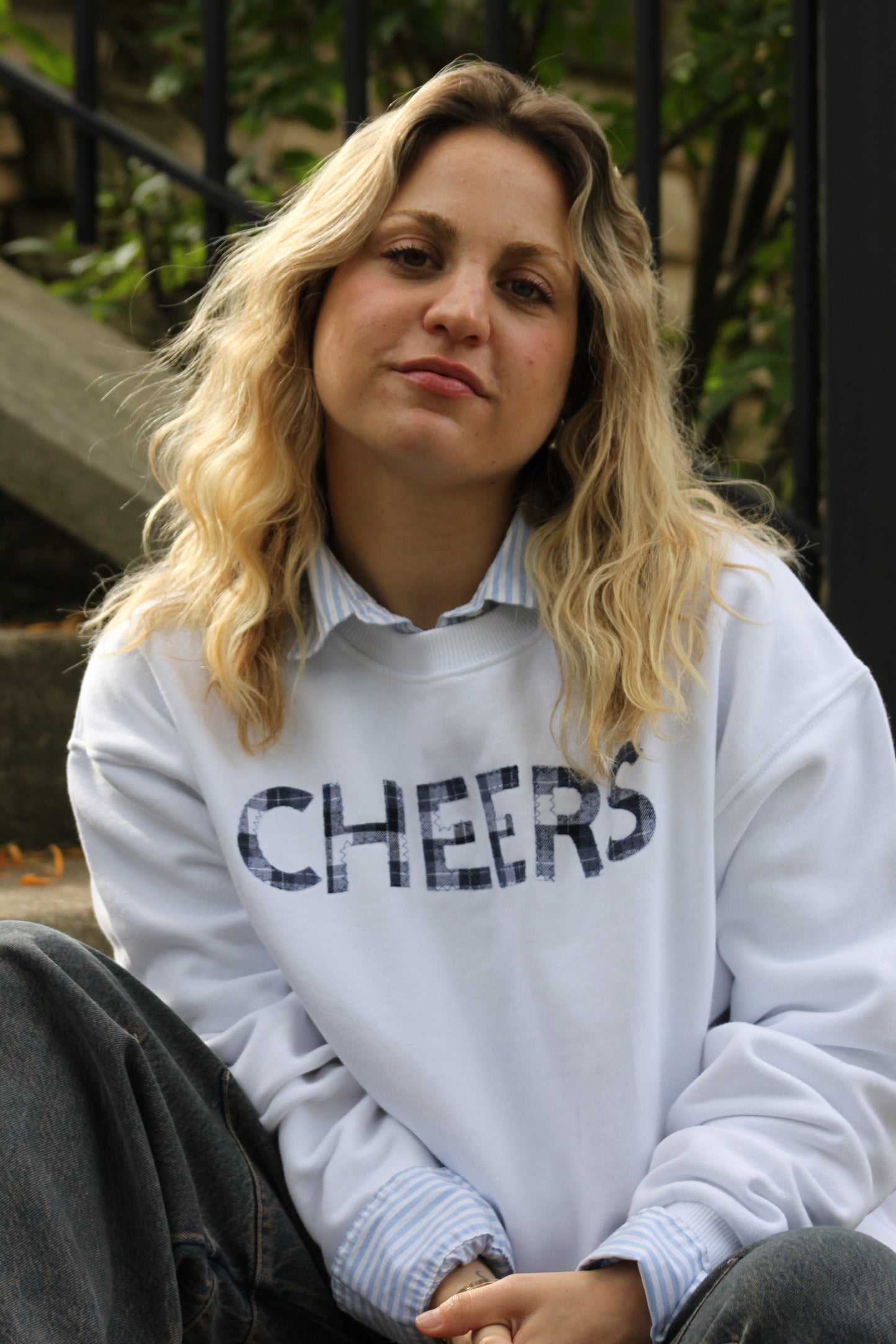 Flannel Patch Sweatshirt