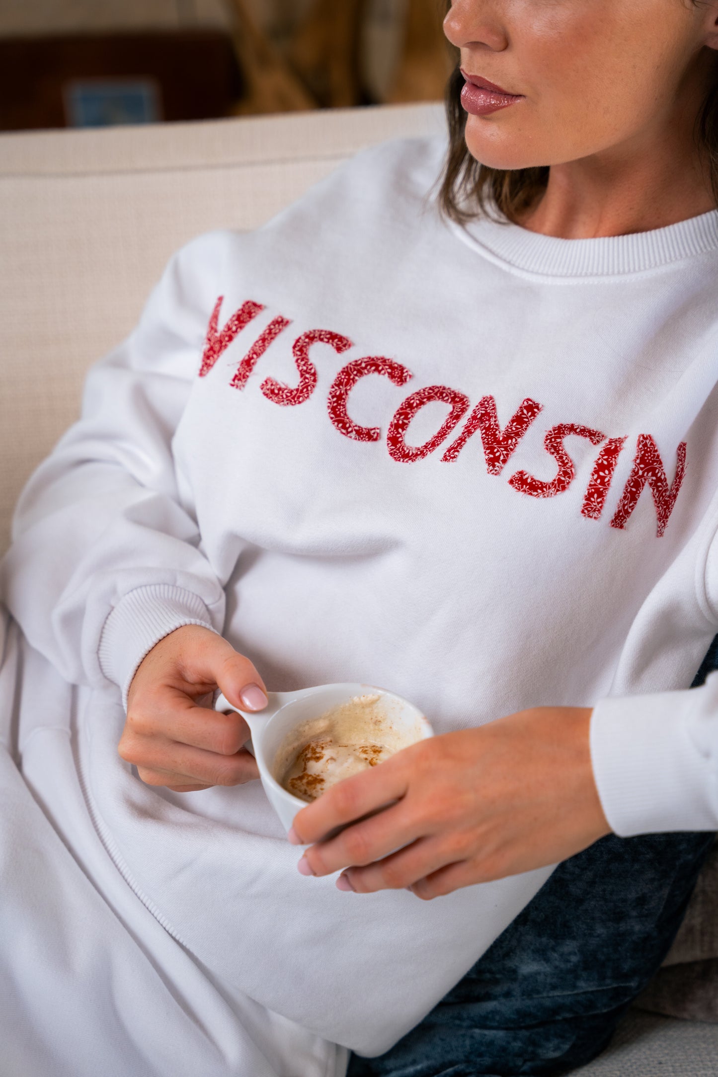 Floral Letter Sweatshirt