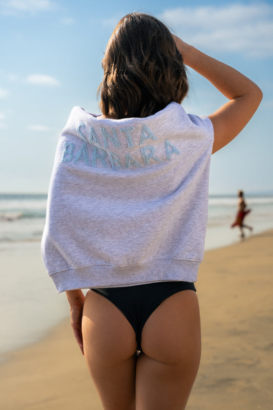 Terrycloth Letter Sweatshirt