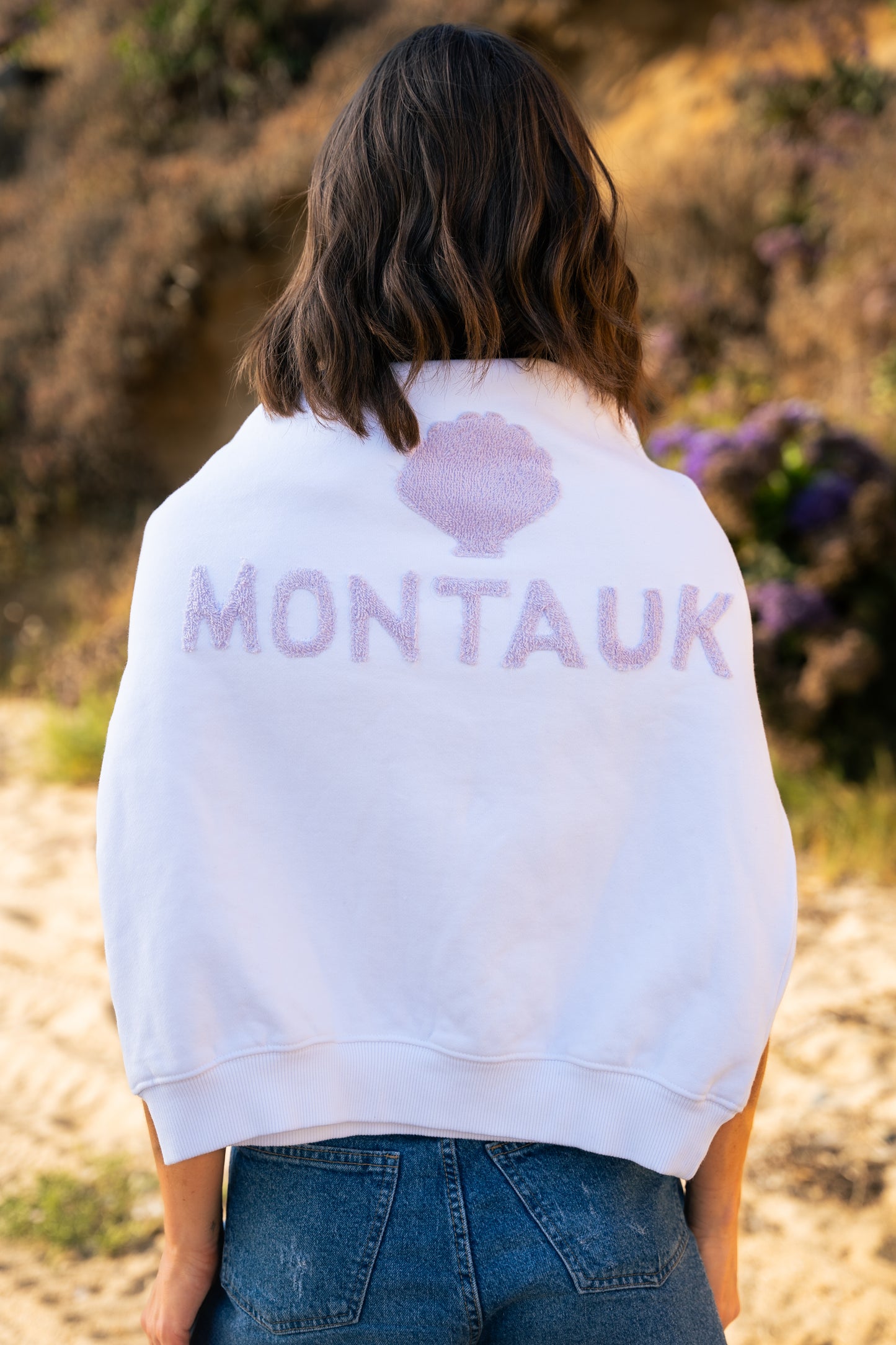 Terrycloth Letter Sweatshirt