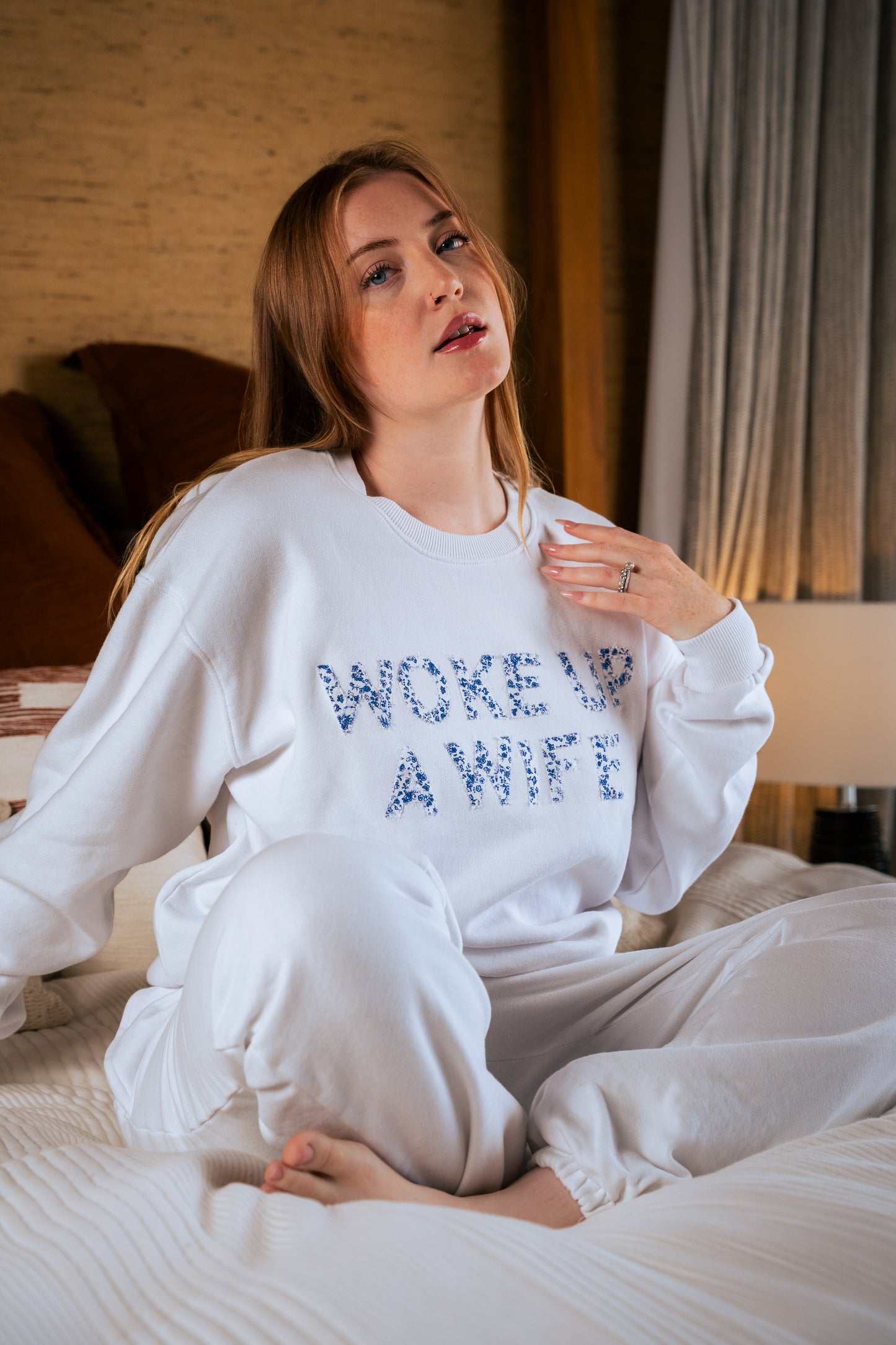 Floral Letter Sweatshirt