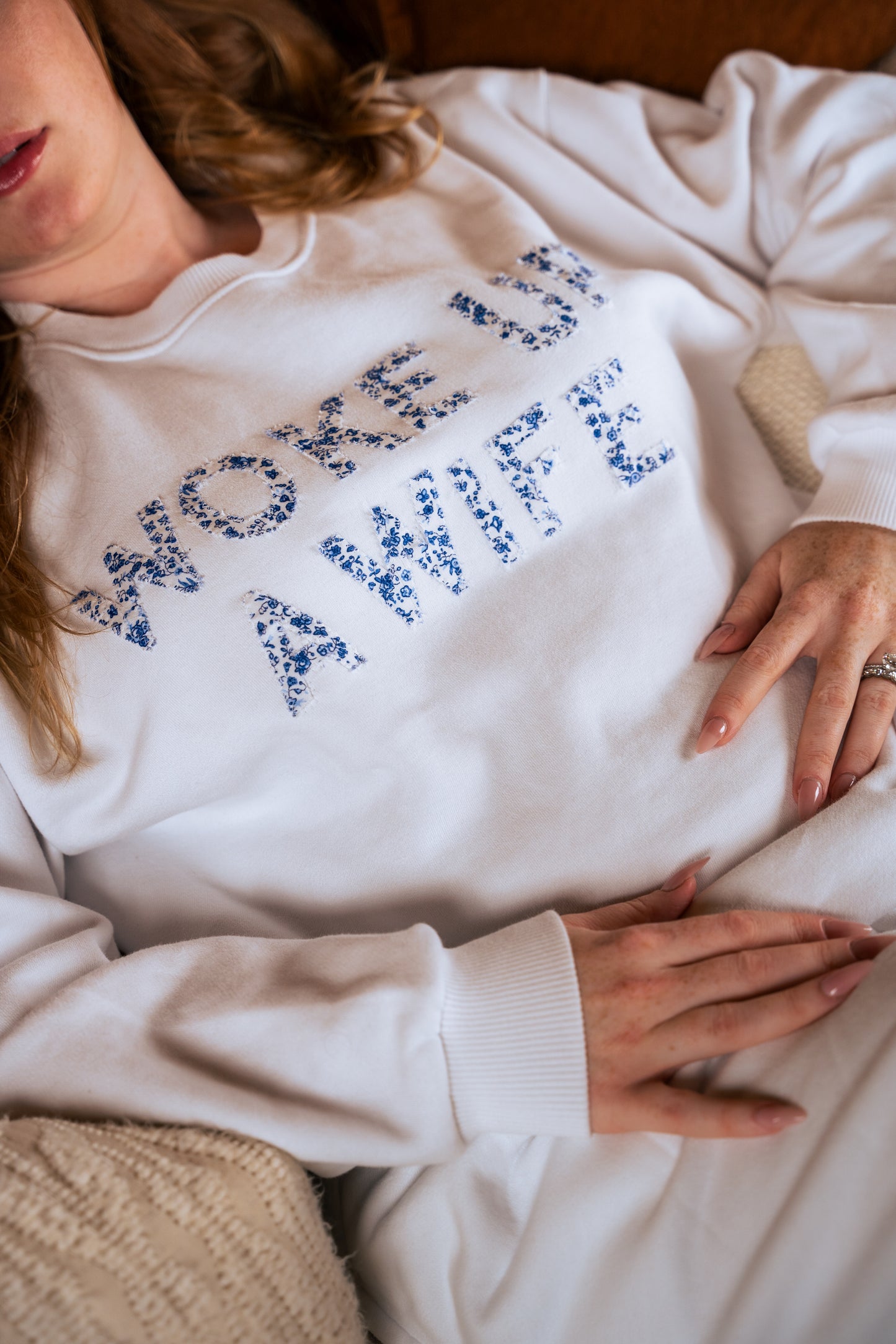 Floral Letter Sweatshirt